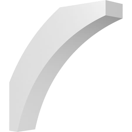 Ekena Millwork 6-in. W x 28-in. D x 28-in. H Thorton Architectural Grade PVC Knee Brace BRCP06X28X28THR